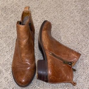 Lucky brand leather booties
